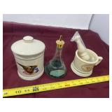 Shaving supplies, barbershop, American blue