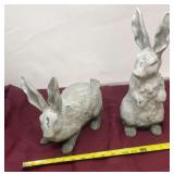 Ceramic gray rabbits by razz