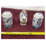 M.A. Hadley Pottery, salt and pepper shaker