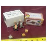 The Bears Go Fishing" figurine set, featuring