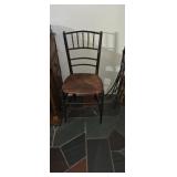 Asian Petite Black Faux Bamboo Decorative