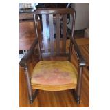 Antique Walnut Cushion Rocking Chair