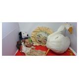 Stuffed Animals, goose puppet,puppets, pillow,