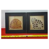 Fiddlestix Cat Series Red Brown Cat Picture Wall