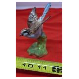 Crown Staffordshire Brown Bird Figurine on Tree