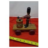 1983  Louis Nichole Wooden Pull Toy - Drummer Boy