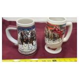 1989 and 2006 Anheuser Bush Clydesdale Steins