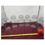 Canister sets no seals 9 1/2 inches tall