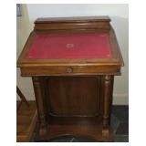 Antique Victorian Burr Walnut Davenport Desk 2