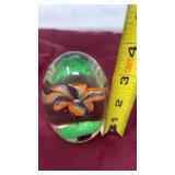 Murano  glass flowered paperweight