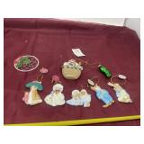 Beatrice Potter creations, ornaments, and others