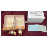 Schmid Roosevelt Bears in Trunk 1984Jointed Teddy