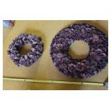 2 Pinecone Wreathes