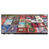 Ideals Christmas books and tote with lid.