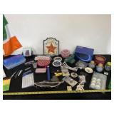 Irish flag, coasters, magnets and everything on