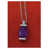 10k Yellow Gold Necklace & Pendant 1.29g