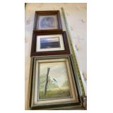 Framed sketch print, framed picture numbered 7