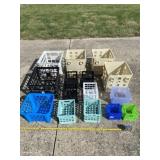 All storage plastic crates