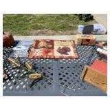 All Fall decor on table.