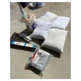 Camper pillows, new tarp, new flow water filter,