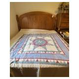 Lone Star Quilt measures 80 x 98