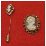 Cameo Pendant and avon pendant