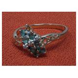 14k Yellow Gold Ring Missing a stone size 8 2.22g