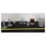 Ruby flash glass, October glass bell? vase and