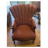 channel-back armchair, potentially in the style