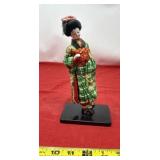 Japanese geisha doll is a collectible decorative