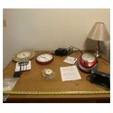 Lamp, Timex alarm clock , Timex alarmclock and