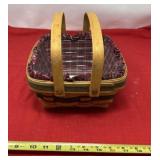 Longaberger basket,plastic insert and liner
