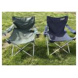 Two fold up Coleman chairs.