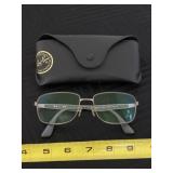 Ray Ban glasses and case.