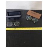 Durango and True Religion glasses and cases.