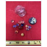 Little jar of marbles