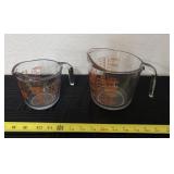 Anchor Hocking measuring cups.