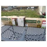 6,5 and 7 foot Christmas prelit trees.