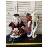 Two Victorian Style Santa Claus