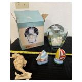 Cracker Barrel tea light candle holder , sailboat