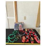 Bungee cords and  ratchet straps