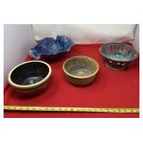 Hand made pottery bowls
