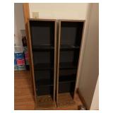 Two 10.5 wide x 6 deep x 46 inches tall wood