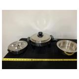 Lusre Craft electric pan, strainer pan and egg