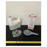 Hamilton Beach electric mixer with attachments,