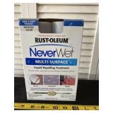 New Rust-Oleum liquid repel treatment.
