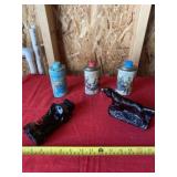 Avon after shave and powder tins.