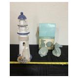 Cracker Barrel Seahorse and  Shell salt & pepper