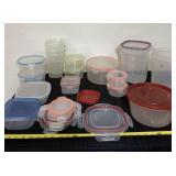 Rubbermaid and plastic storage containers
