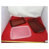 Pyrex baking dish and anchor ovenware